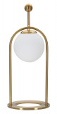 Cumpara ieftin Lampa de masa Glamy Arc -B, Mauro Ferretti, &Oslash;21 x 50 cm, 1 x E14, 40W, fier/sticla, auriu/alb
