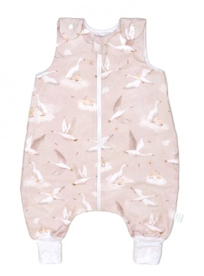 Sac de dormit cu picioare, bumbac de vara, 1 Tog, Gasca bej, S, 6-24 luni foto