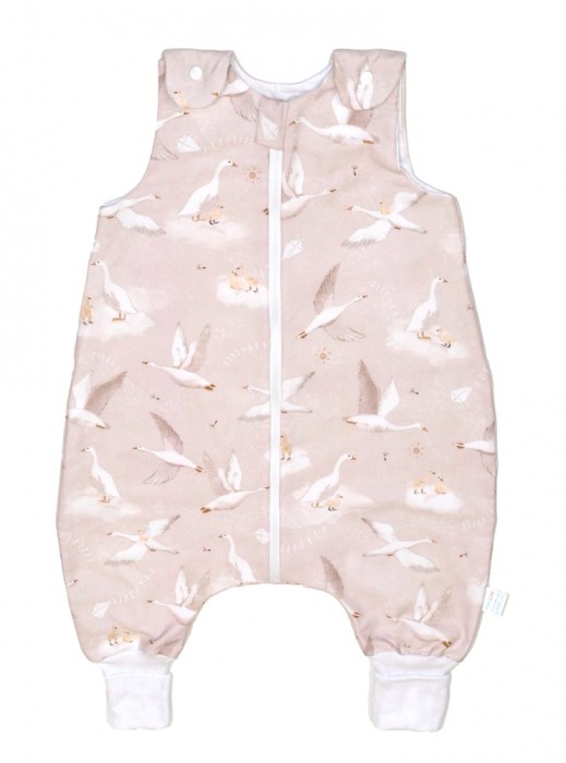 Sac de dormit cu picioare, bumbac de vara, 1 Tog, Gasca bej, S, 6-24 luni