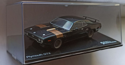 Macheta Plymouth GTX 1971 gri Fast and Furious - IXO/Altaya 1/43 foto