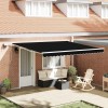 VidaXL Marchiză with Manual Negru 400 &times; 300 cm Negru