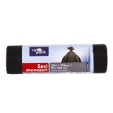 Set 10 saci menajeri, LDPE negru, volum 120L, DSH, 488290