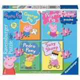 Cumpara ieftin Puzzle Set 4 Buc Peppa Pig, 2/3/4/5 Piese, Ravensburger