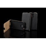 Husa Flip Slim Flexi Neagra pentru LG G2 D802, Protectie Premium