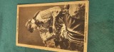 Carte postala PORTUL NATIONAL ROMAN , traducere ,, frumusete romaneasca in costum popular " Romania ocupata , an circa 1917 , Editura Berlin