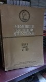 Memoriile Sectiilor Stiintifice Seria IV tomul VI nr. 1 1983