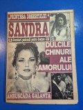 Revista sandra - literatura pasionala pentru doamne - din anii '90 - anul 1, nr. 1 - prima aparitie