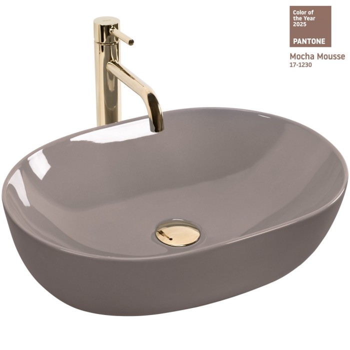 Lavoar pe blat Rea Lisa Beige Shiny