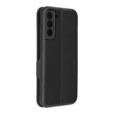 Husa tip carte samsung galaxy s21 fe techsuit, inchidere magnetica, negru foto