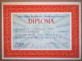 O.210 DIPLOMA ROMANIA RPR COMISIA CENTRALA DE ORGANIZARE A SPARTACHIADEI TINERETULUI BRASOV STALIN 1961