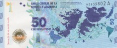 Bancnota Argentina 50 Pesos (2015) - P362 UNC (comemorativa - Insulele Malvine ) foto