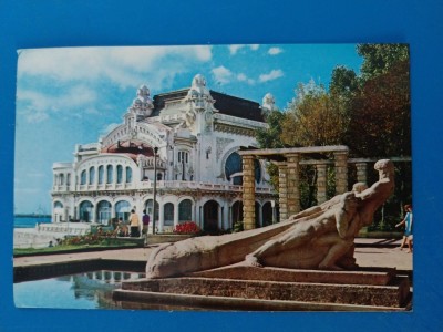 CPIB 23387 CARTE POSTALA - CONSTANTA. RESTAURANTUL &amp;quot;CAZINO&amp;quot;, CIRCULATA, 1971, STAMPILE, TIMBRU foto