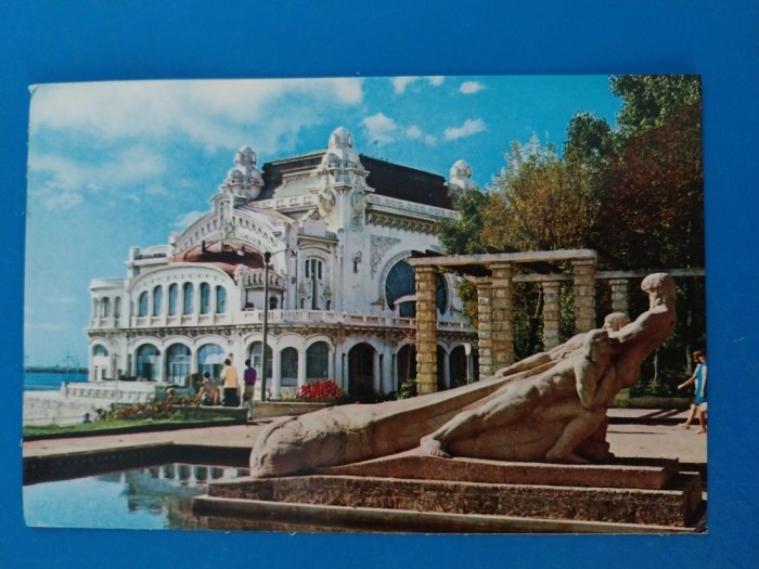 CPIB 23387 CARTE POSTALA - CONSTANTA. RESTAURANTUL &quot;CAZINO&quot;, CIRCULATA, 1971, STAMPILE, TIMBRU