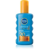 NIVEA SUN Protect &amp; Bronze spray de corp pentru un bronz intens SPF 20 200 ml