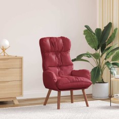 vidaXL Fotoliu de relaxare bordo 69 x 74 x 93 cm Piele artificială