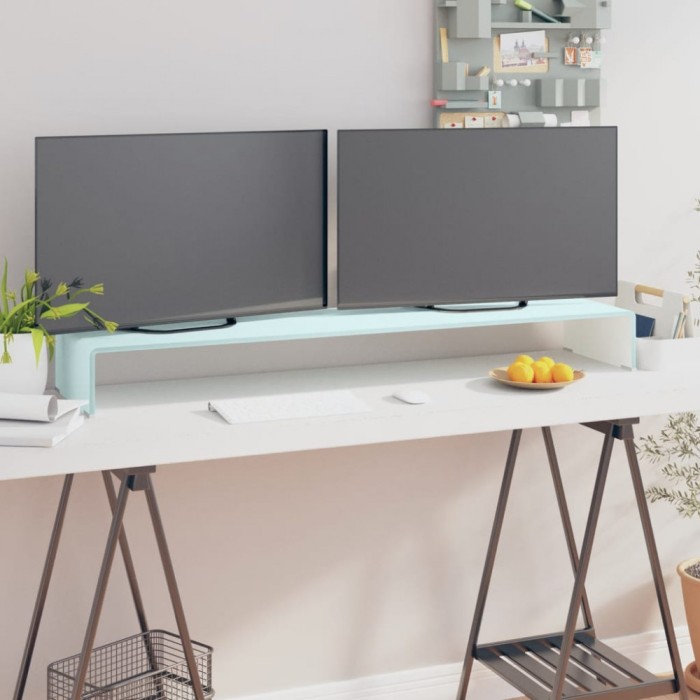 Gossi stativ tv/suport monitor, sticla, verde, 120 x 30 x 13 cm