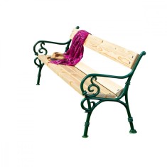 Banca SCHLOSSPARK din lemn masiv de rasinos 190x38 cm pentru terasa sau gradina 3 persoane culoare natur