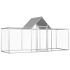 Cotet pentru pasari, 3 x 1 x 1,5 m, otel galvanizat