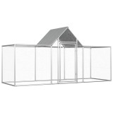 Cumpara ieftin Coteț pentru păsări, 3 x 1 x 1,5 m, oțel galvanizat