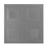 Tapet 3D autoadeziv, design in relief, gri, 1 cm grosime