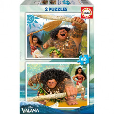 Puzzle Vaiana 2 x 48 Piese foto