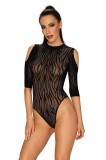 Body Obsessive, Merry, cu decupaje, umeri goi, animal print, negru, S-L