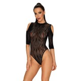 Body Obsessive, Merry, cu decupaje, umeri goi, animal print, negru, S-L