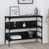 VidaXL Masă de consolă Stejar negru 100 x 32 x 75 cm Lemn compozit 883555