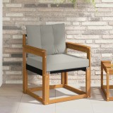 vidaXL Set de canapele de exterior Lemn solid de Acacia și Textilene 3436291