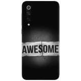 Husa silicon pentru Xiaomi Mi 9, Awesome Label Dark