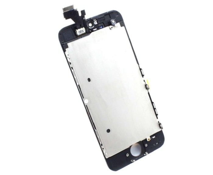 Display iPhone 5 LCD Negru Complet Cu Tablita Metalica Si Conector Amprenta