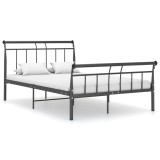 VidaXL Cadru de pat, negru, 120x200 cm, metal