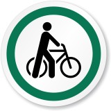 Eticheta cu simbolul de mers pe bicicletă