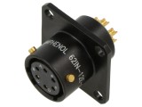 Conector militar soclu, tată, 6 pini, dimensiune 10