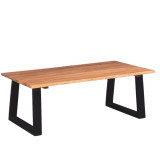 Masuta de cafea din lemn solid de acacia, 110 x 60 x 40 cm GartenMobel Dekor, vidaXL