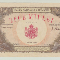 ROMANIA - 10000 LEI 1946- 28 MAI , XF , MIHAI I , B1.157