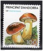 !!! ANDORRA SPANIOLA - CIUPERCI 1987 , 1 VALOARE - NESTAMPILATA / FLORA, Nestampilat