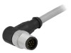 Conector M12 HARTING 12 Pini Tata, Cablu 5m, Cod A DeviceNet/CANopen
