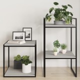 Set 4 Rafturi Perete vidaXL Gri Sonoma 40x40x1.5 cm Lemn Raft Plutitor Decorativ