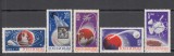 ROMANIA 1965 LP 619 COSMONAUTICA SERIE MNH, Nestampilat