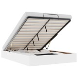 Cumpara ieftin Cadru de pat otoman fara saltea Alb 140x190cm piele artificiala