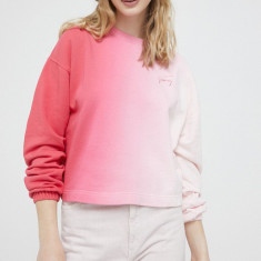 Tommy Jeans bluza femei, culoarea roz, modelator