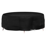 VidaXL Husă mobilier tip insulă, 10 ocheți, rotund, &Oslash;236x67 cm