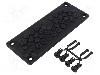 Garnitura cu mai multe orificii pentru cabluri, panou {{Grosime panou}}, {{Material}}, HT HI TECH POLYMERS - HTC-35-TPE RAL9005