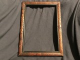 arta / design / vintage - Rama deosebita din lemn pentru fotografii goblen documente sau diverse lucruri