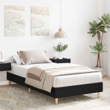vidaXL Cadru de pat Stejar Negru 80 x 200 cm Lemn prelucrat 8009065