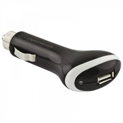 Adaptor bricheta auto usb, indicator led, universal, esperanza foto