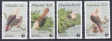 DB1 Fauna Pasari 1985 Mauritius WWF 4 v. MNH