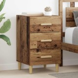 vidaXL Dulap de noapte Lemn vechi 40 x 40 x 66 cm Lemn compozit 880613