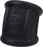 Manson testicule Stretchy Silicone Negru